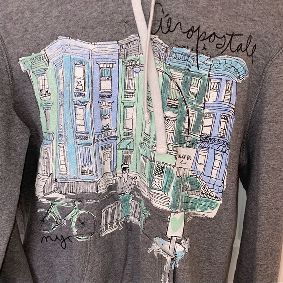 Aeropostale Design Hoodie - Picture 2 of 4